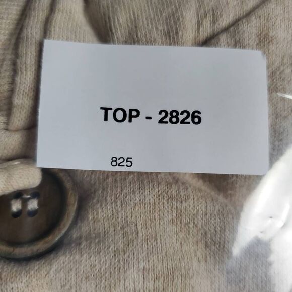 Maurices Women’s Hoodie Jacket Size XL Beige Button Front Zip Hybrid Sweatshirt - Picture 7 of 7